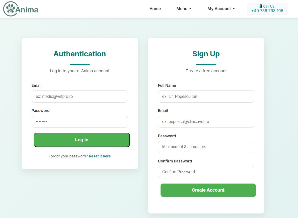 Step 1: Account Registration Screen